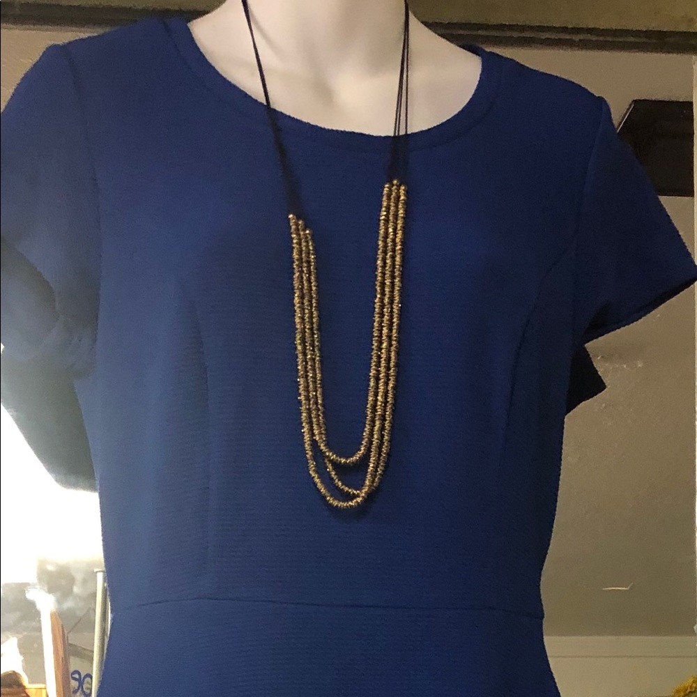 Royal blue dress size Small -Large